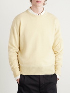 LEMAIRE - Cashmere and Wool-Blend Sweater - Yellow