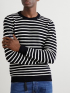Incotex - Striped Knitted Cotton Sweater - Blue