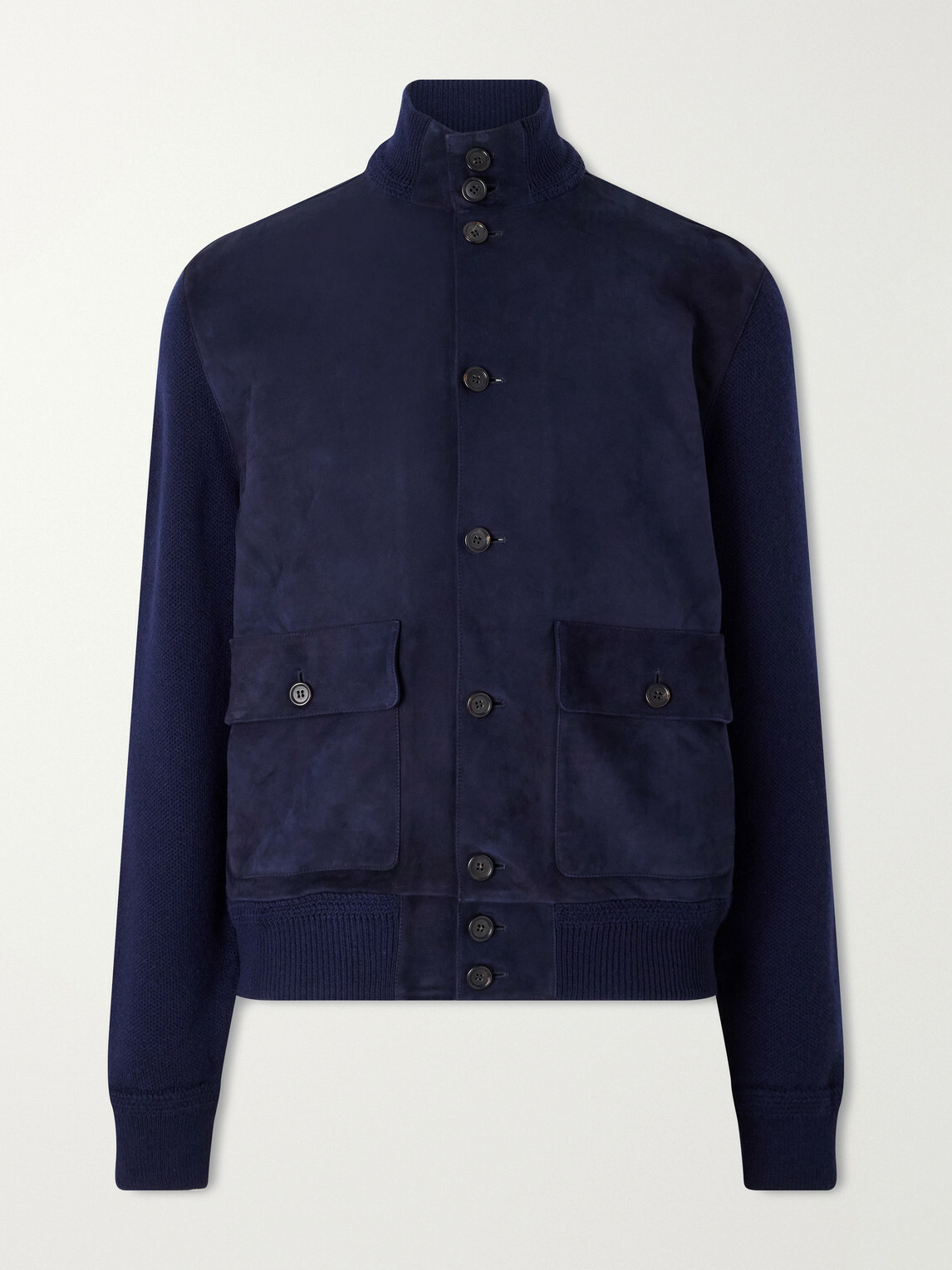 Ralph Lauren Purple label - Suede and Cashmere Jacket - Blue