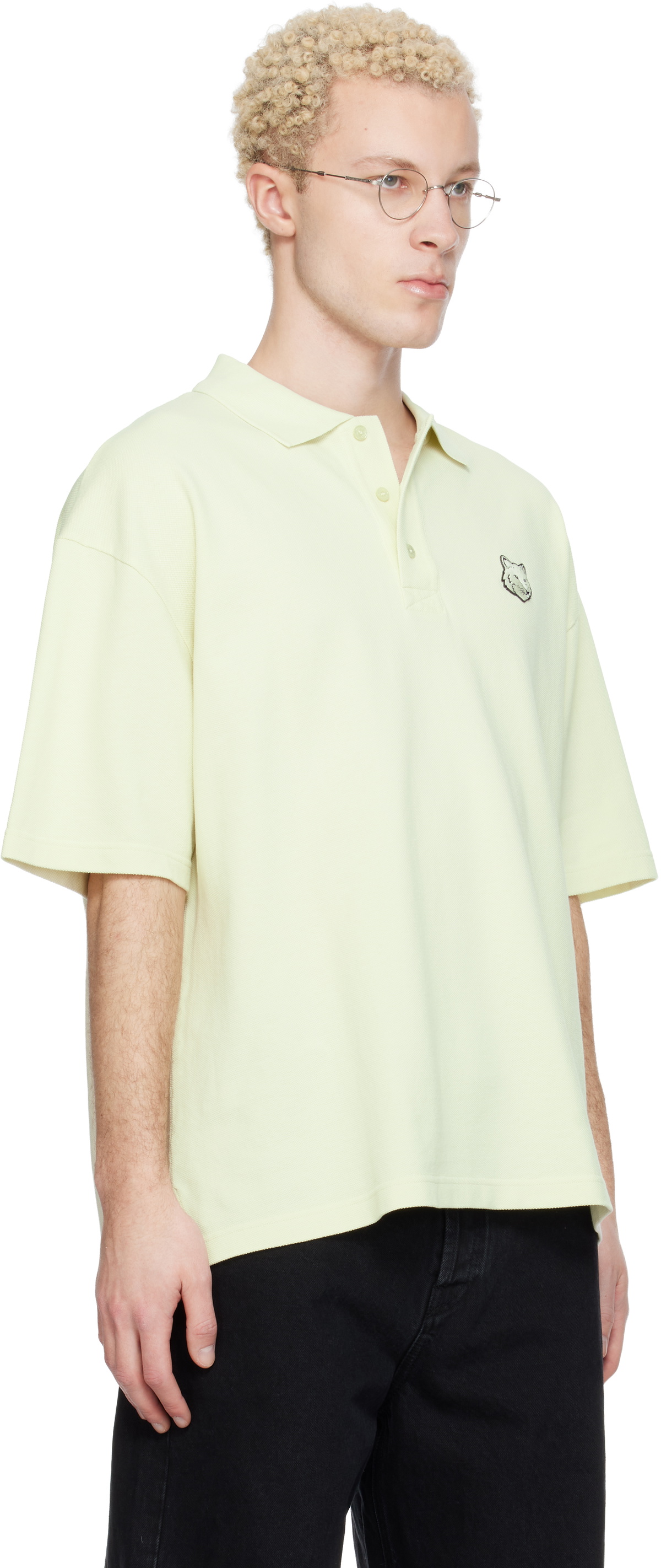 Maison Kitsuné Green Fox Head Oversize Polo