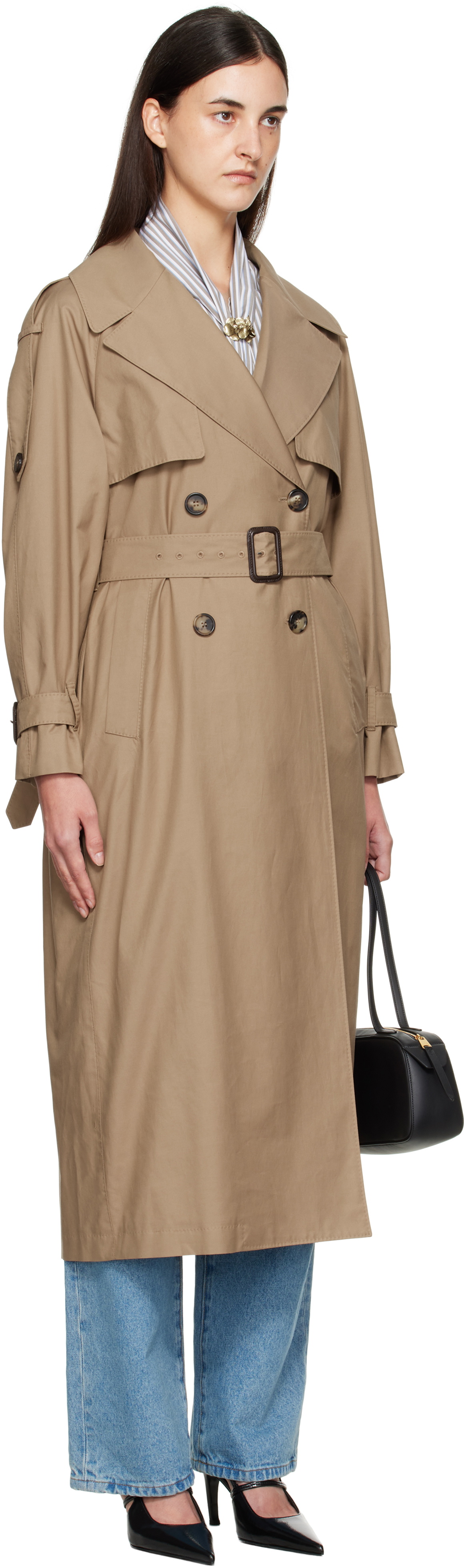 Max Mara Tan Otello Trench Coat