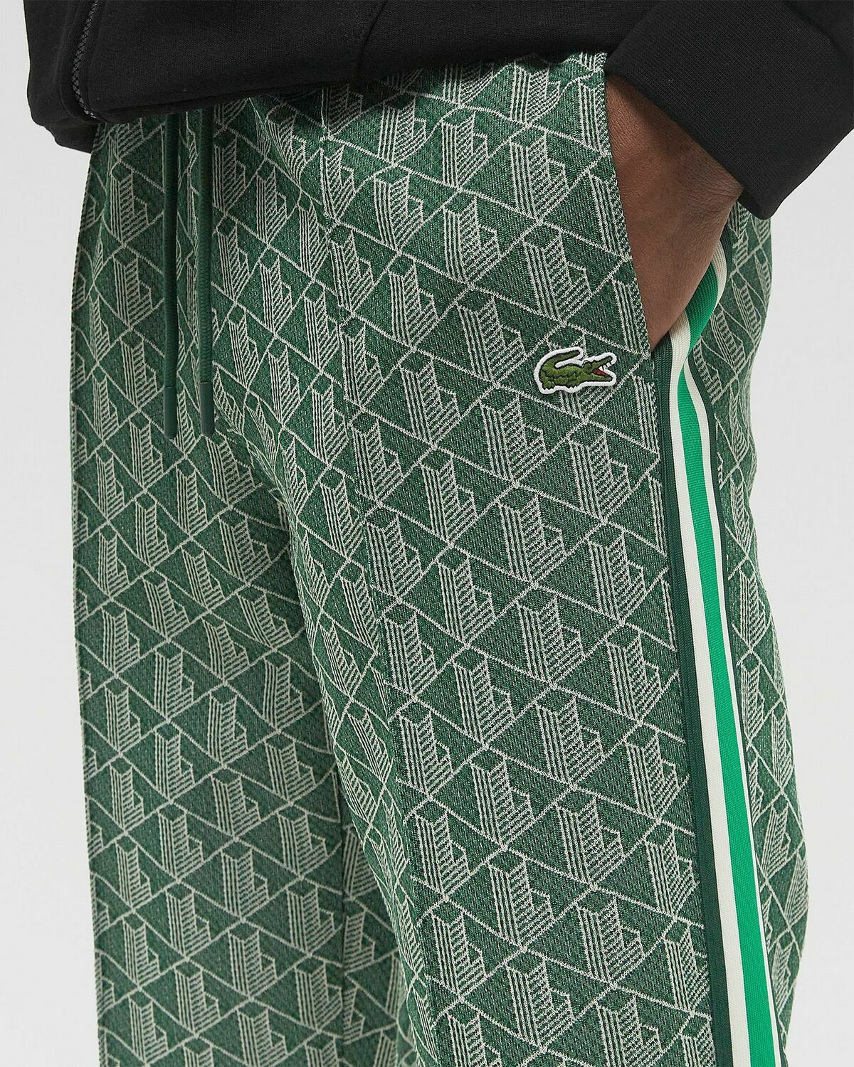Lacoste PARIS MONOGRAM JACQUARD SWEATPANTS Green Mens Track Jacket