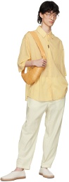 LEMAIRE Yellow Belted Trousers