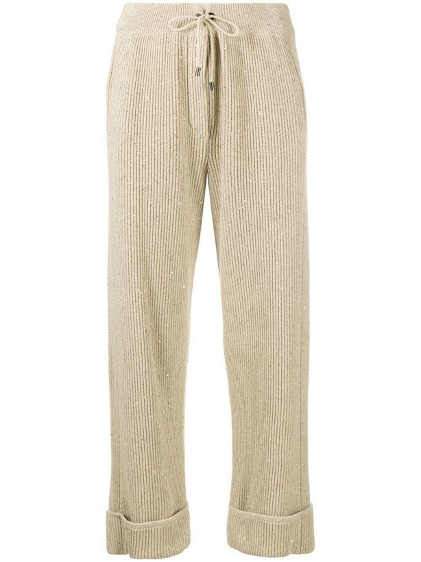 Photo: BRUNELLO CUCINELLI - Cotton Knitted Trousers