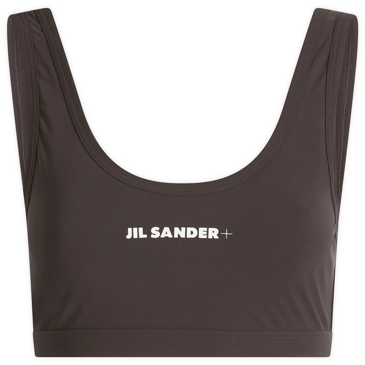 Jil Sander Women's Logo Activewear Bra in Earth