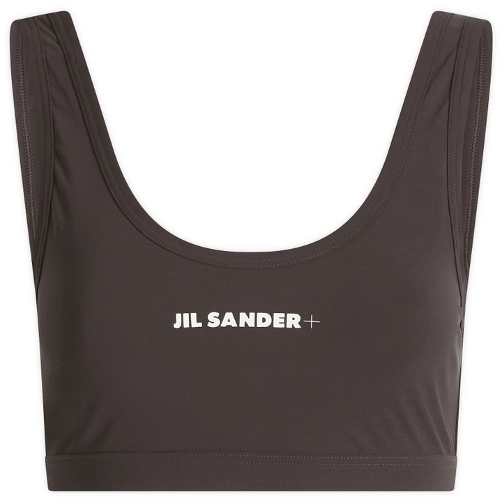 Photo: Jil Sander Women's Logo Activewear Bra in Earth