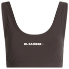 Jil Sander Women's Logo Activewear Bra in Earth