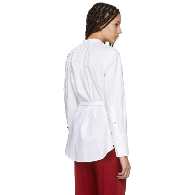 Proenza Schouler White One Shoulder Button Down Shirt Proenza Schouler