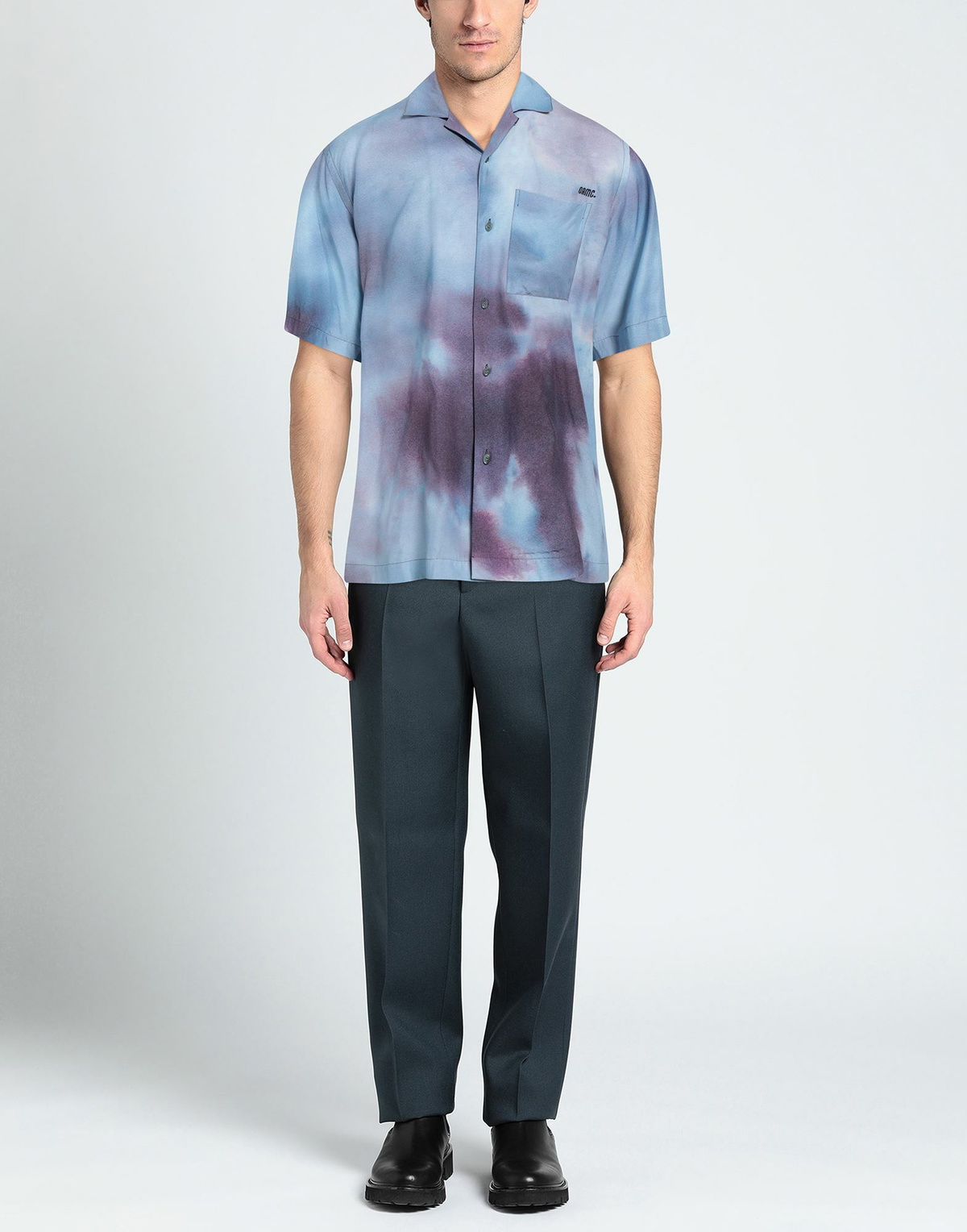 Oamc Mens Shirt Pastel in Blue
