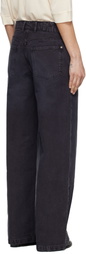 mfpen Gray Double Knee Jeans
