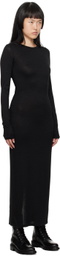 rag & bone Black Crewneck Maxi Dress