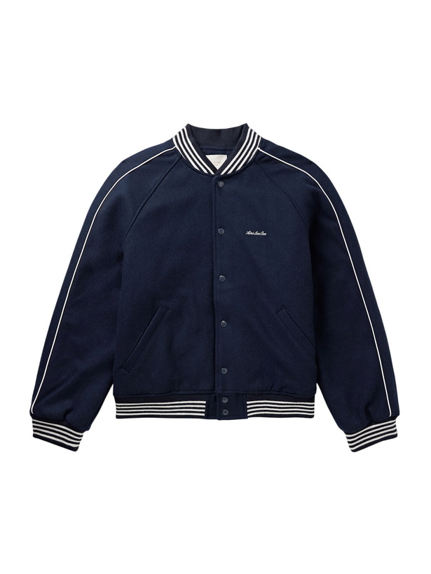 Photo: Aimé Leon Dore - Wool-Blend Varsity Jacket - Blue