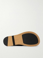 LOEWE - Campo Leather Boat Shoes - Black