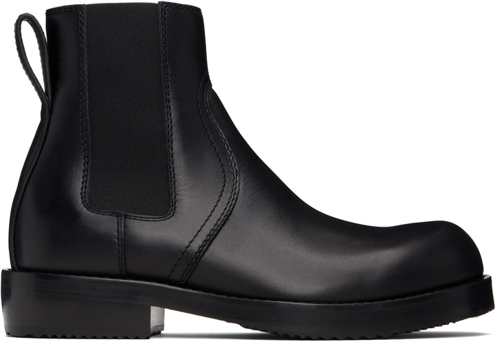 Photo: Dries Van Noten Black Leather Chelsea Boots