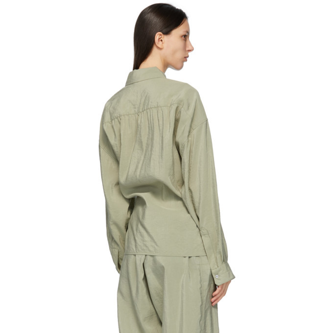 LEMAIRE / ルメール Twisted Shirt ライトグリーン S Lemaire Green Twisted Shirt Lemaire