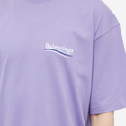 Balenciaga Men's Political Campaign T-Shirt in Light Purple/White/Blue