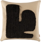 ferm LIVING Beige & Brown Lay Cushion