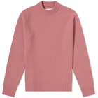 Jil Sander Men's Chunky Crew Knit in Blush