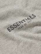 Fear of God Essentials Kids - Logo-Print Cotton-Blend Jersey T-Shirt - Gray