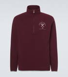 Brunello Cucinelli Cashmere and cotton-blend half-zip sweatshirt