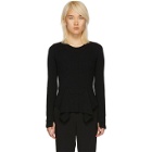 Stella McCartney Black Knit Front Flare Sweater