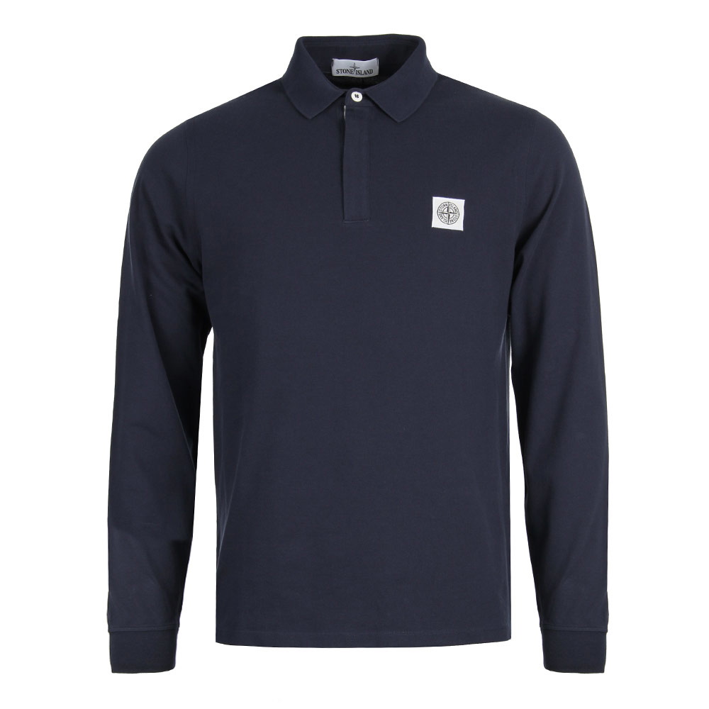 Long Sleeve Polo - Navy