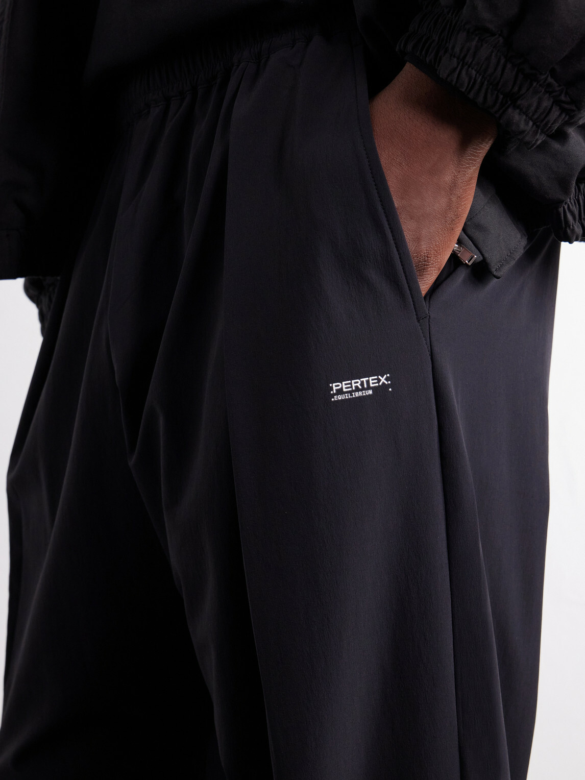 Graphpaper - Wide-Leg Pleated PERTEX® EQUILIBRIUM Trousers - Black