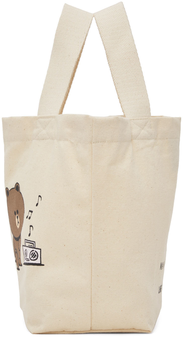 【メール便不可】 LINE Beige Kitsuné Maison FRIENDS Bag Tote Mini Edition バッグ