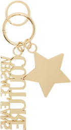 Versace Jeans Couture Black & Gold Stars Keychain