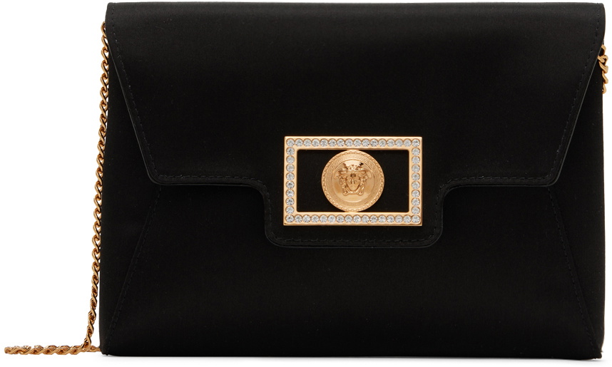 Versace Black 'La Medusa' Clutch Versace
