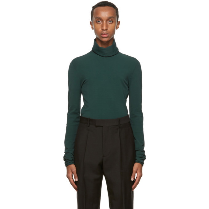 Photo: Bottega Veneta Green Techno Turtleneck