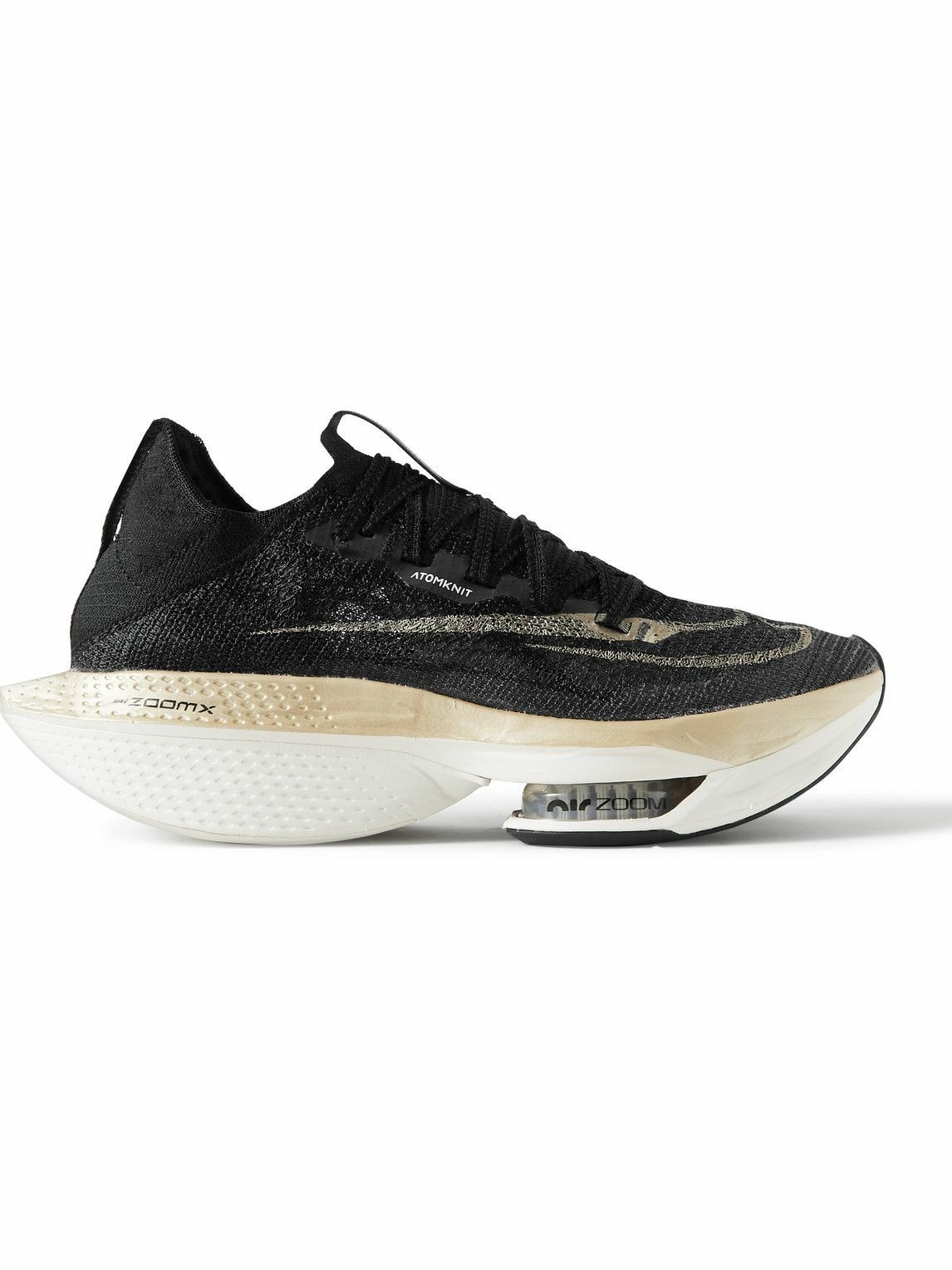 Photo: Nike Running - Air Zoom Alphafly Next% 2 AtomKnit Running Sneakers - Black