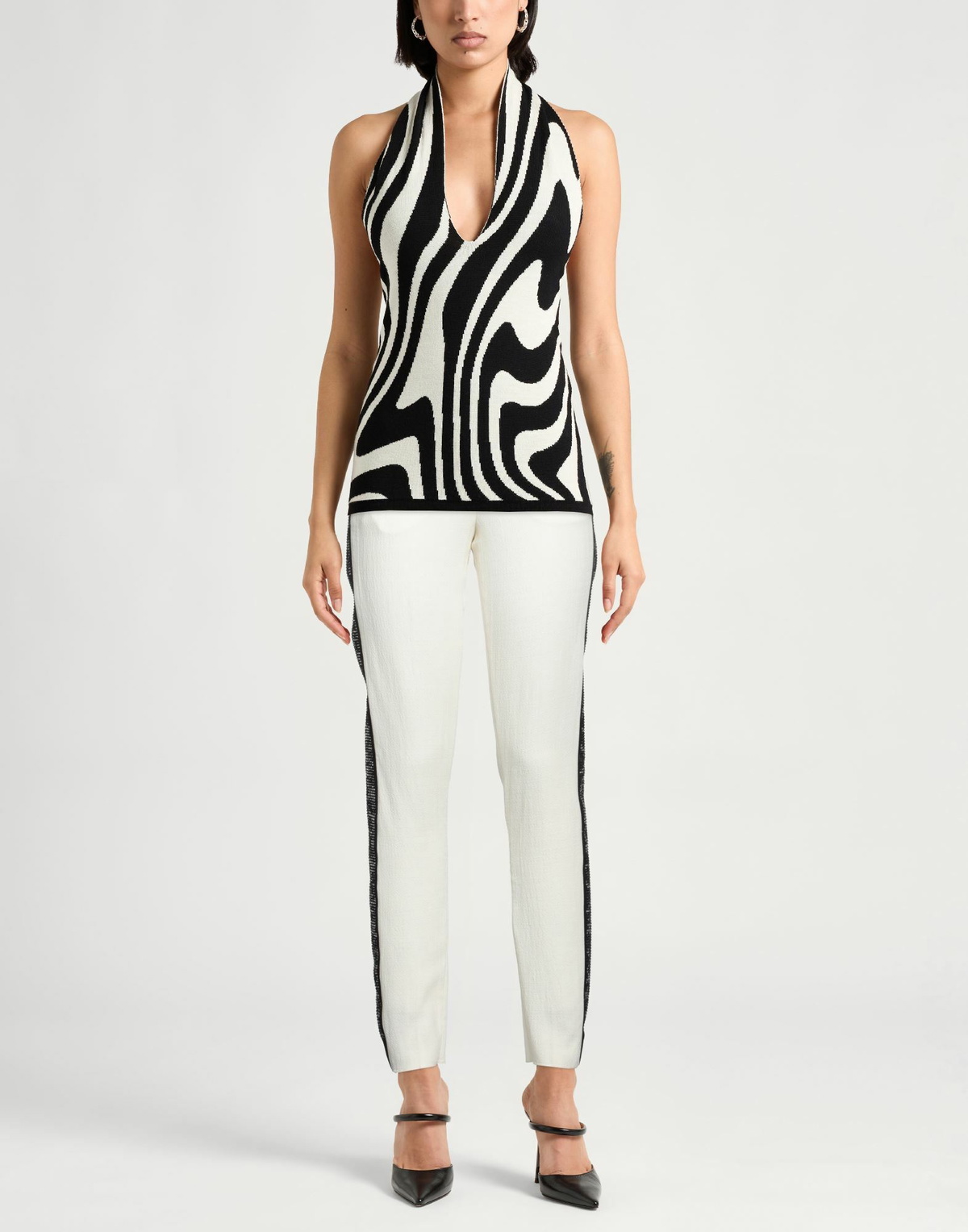 Philipp Plein Womens Pants in White