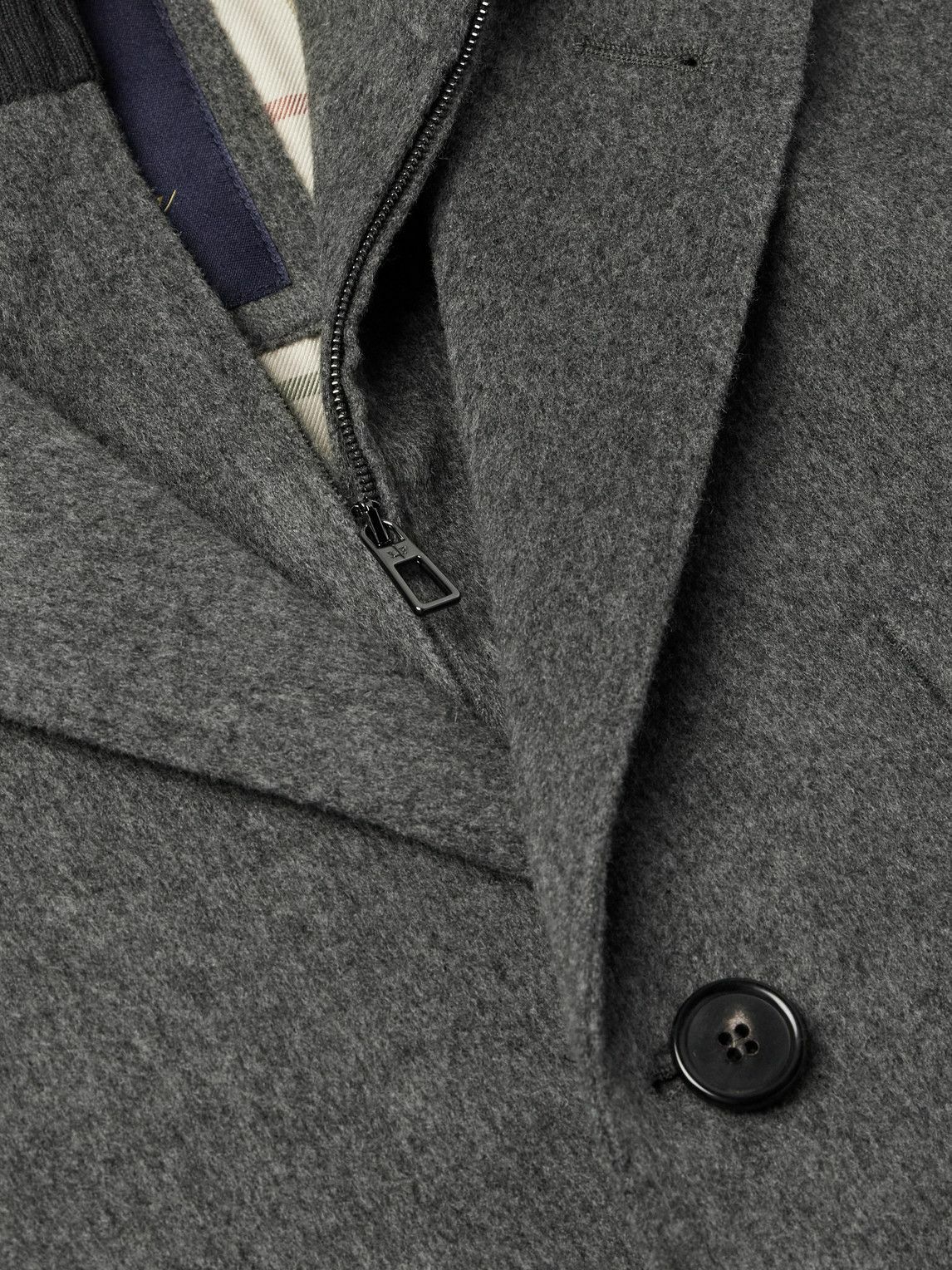 Loro Piana - Martingala Suede-Trimmed Storm System® Cashmere Coat