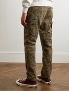 Polo Ralph Lauren - Tapered Appliquéd Camouflage-Print Cotton-Canvas Cargo Trousers - Green