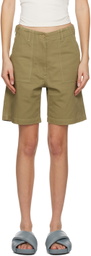 Nothing Written Khaki Worker Shorts