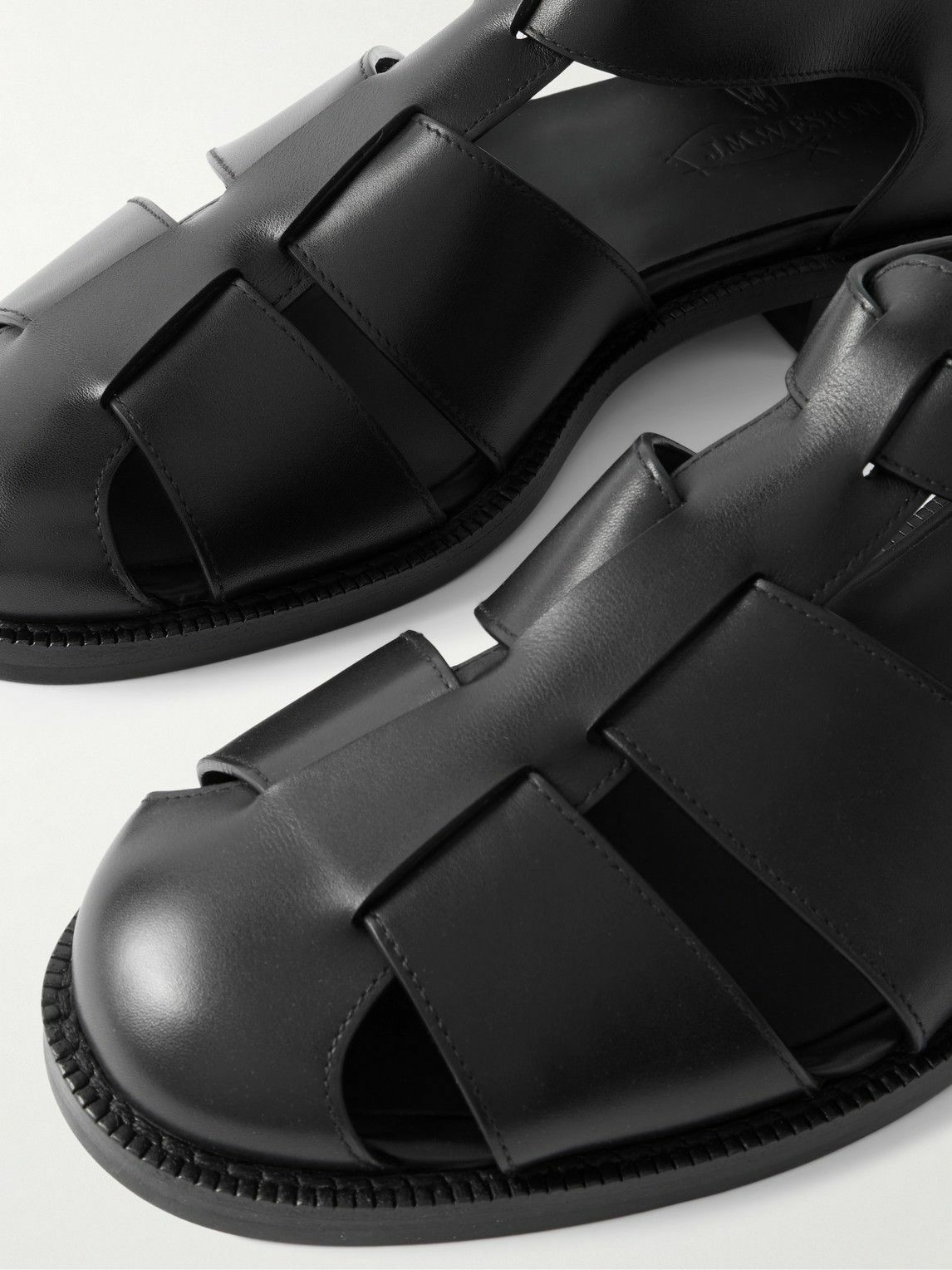 J.M. Weston - Leather Sandals - Black