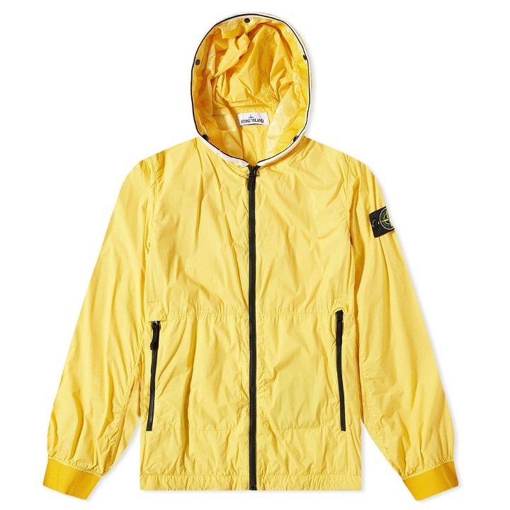 Photo: Stone Island Men's Nylon-Tc Hooded Jacket in Yellow