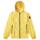 Stone Island Men's Nylon-Tc Hooded Jacket in Yellow