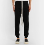 Rick Owens - Slim-Fit Tapered Knitted Silk Sweatpants - Black