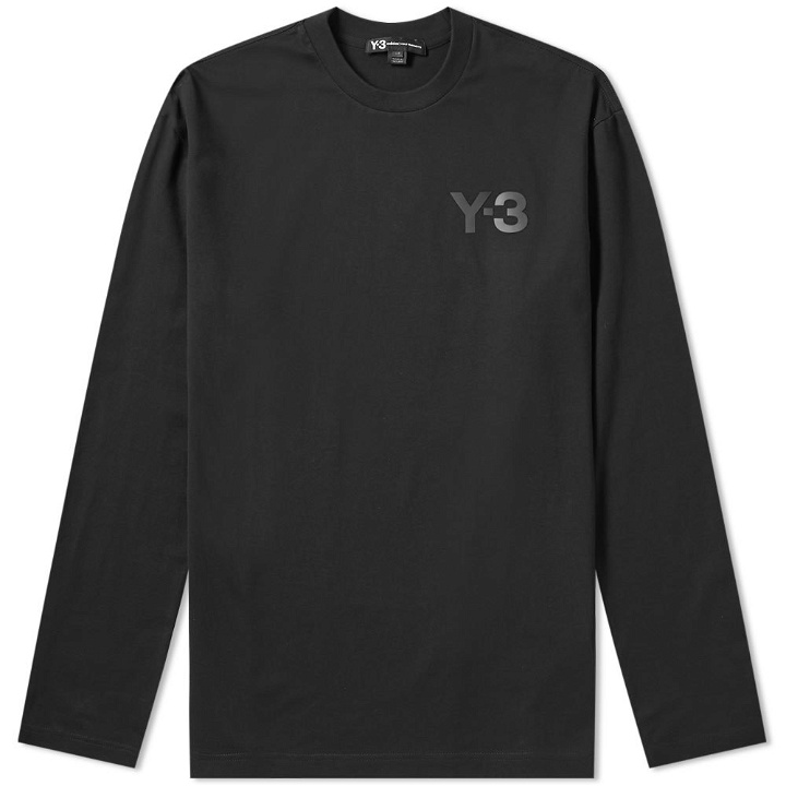 Photo: Y-3 Long Sleeve Chest Logo Tee