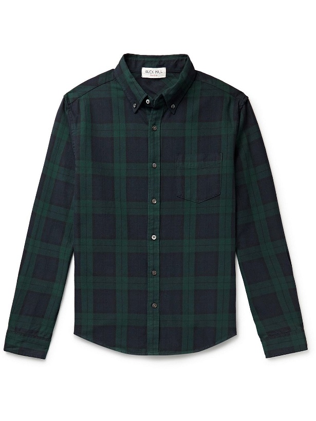 Photo: Alex Mill - Mill Button-Down Collar Checked Cotton Shirt - Green