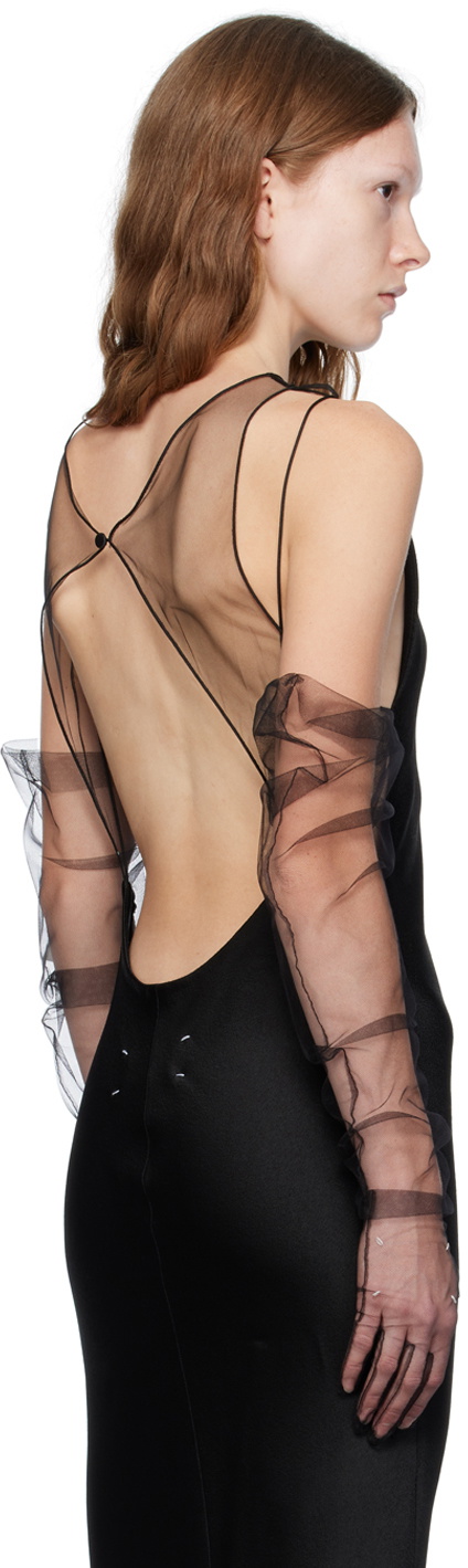Maison Margiela Black Sheer Gloves