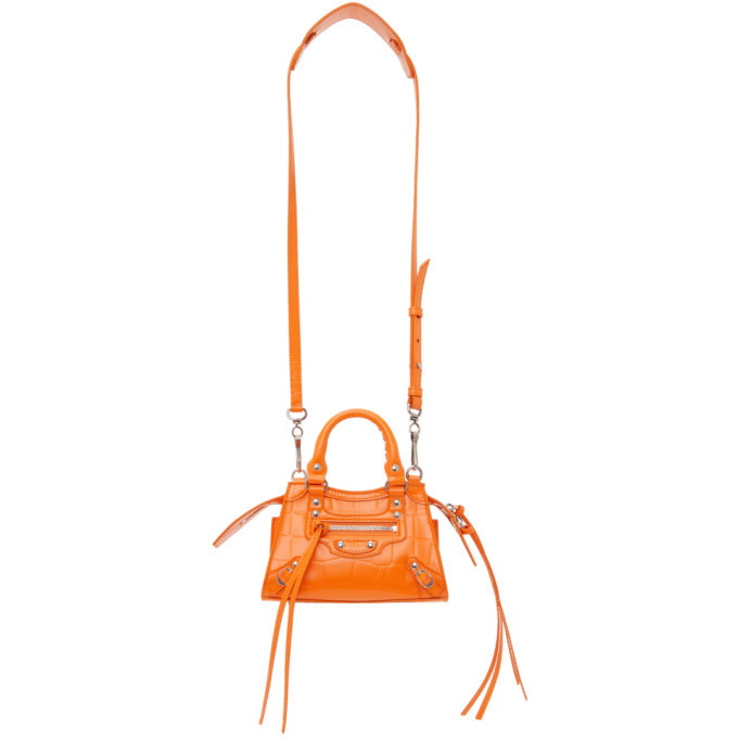 Balenciaga Orange Leather XS Tube Crossbody Bag ref.938999 - Joli