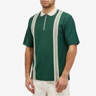 Palmes Men's Luca Zip Polo Shirt in Green