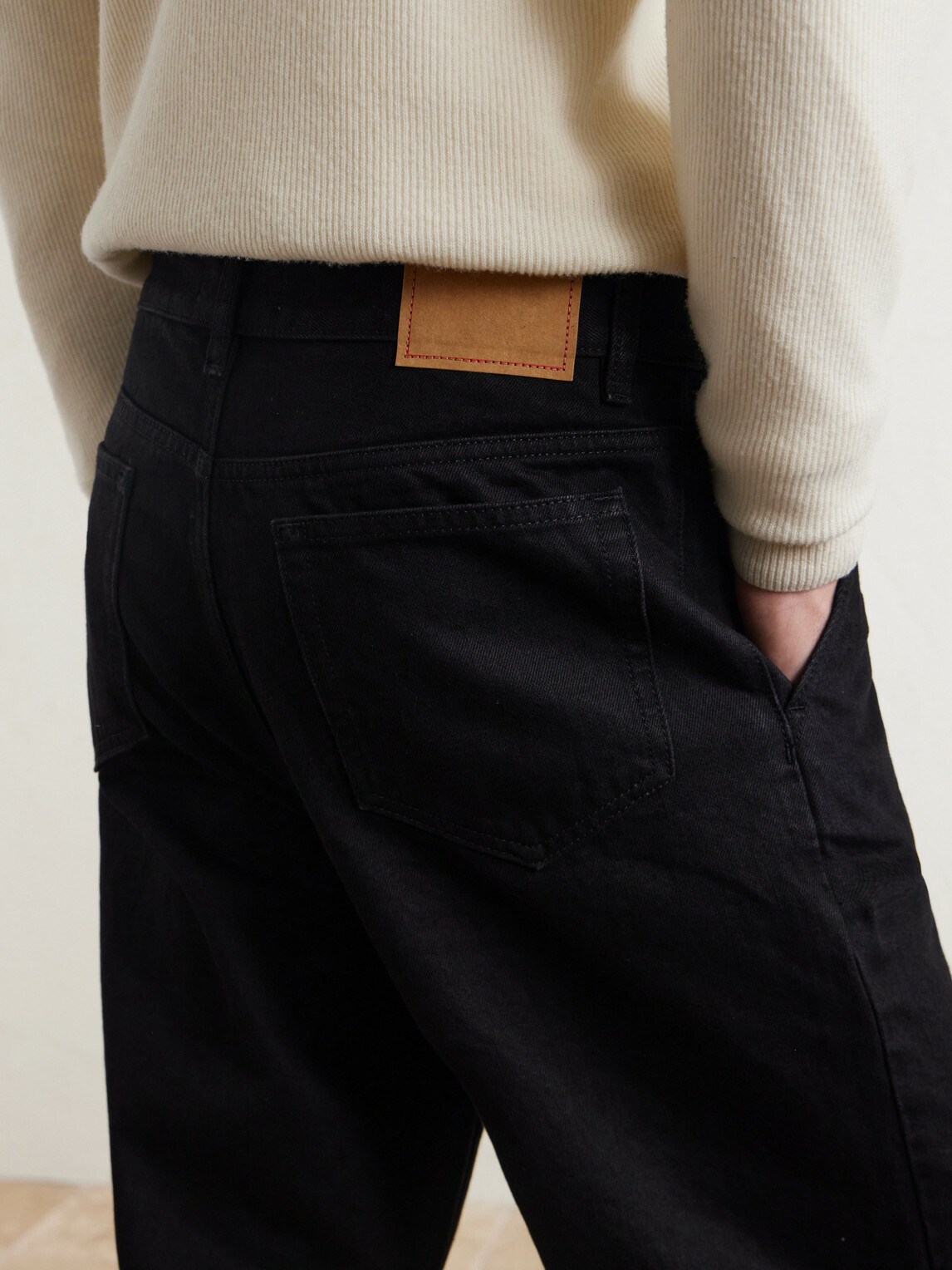 Jeanerica - Genua Straight-Leg Cotton-Blend Chino Trousers - Black