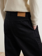 Jeanerica - Genua Straight-Leg Cotton-Blend Chino Trousers - Black