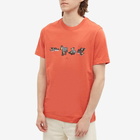 Paul Smith Men's 4 Zebras T-Shirt in Pink