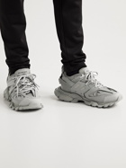 BALENCIAGA - Track Nylon, Mesh and Rubber Sneakers - Gray