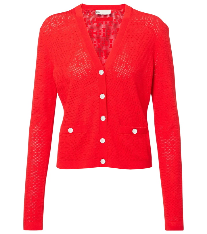 Photo: Tory Burch T Monogram jacquard cardigan